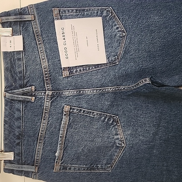 GOOD AMERICAN Good Classic Skinny-ish Fit Hi-Rise Jeans Women's Size 6/28 NWT - Picture 4 of 17